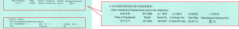 醫療儀器檢定證書報告說明頁 醫療儀器檢定證書報告說明頁
