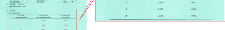 制造業儀器檢定證書報告結果頁 制造業儀器檢定證書報告結果頁